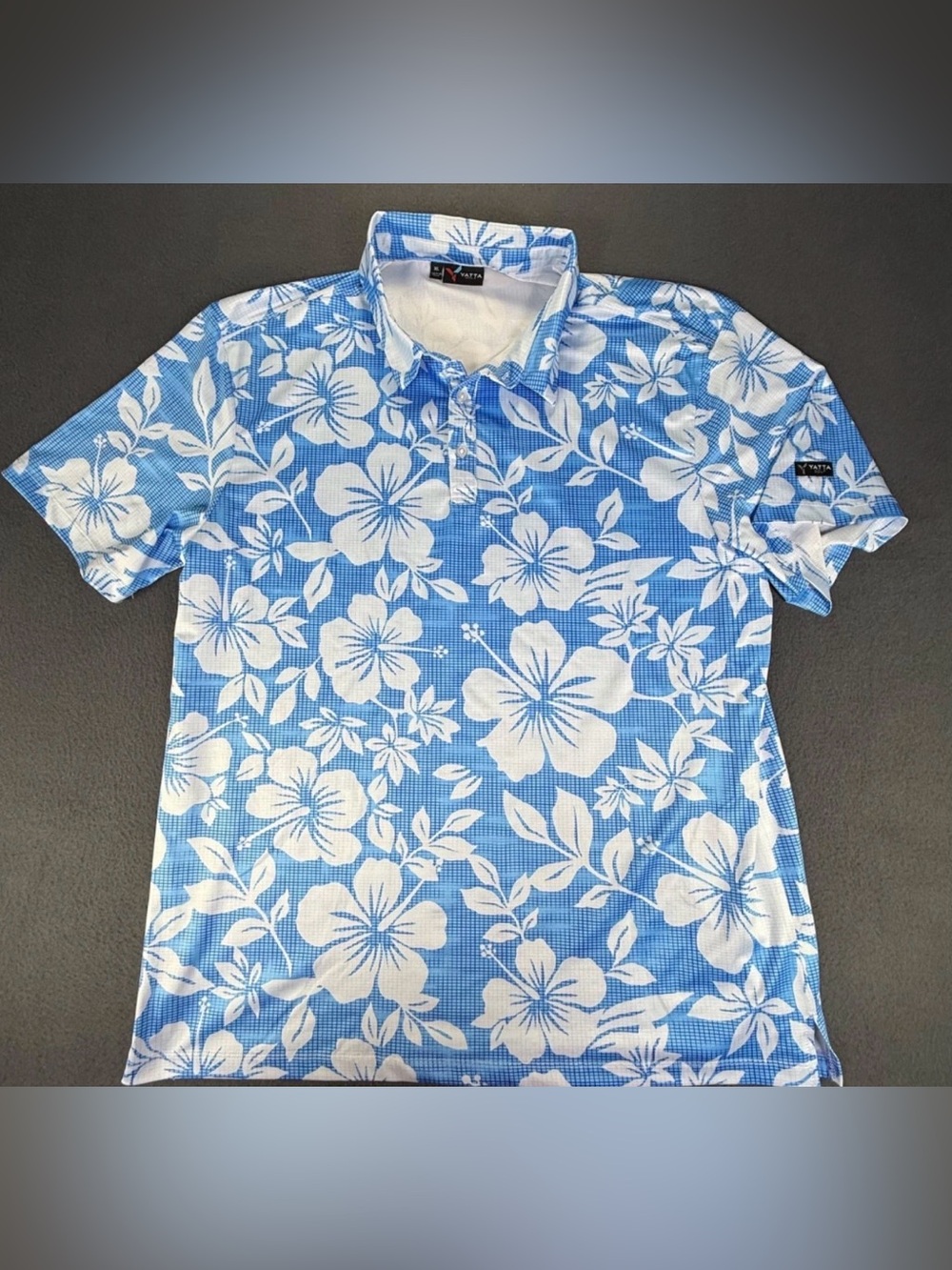Yatta Golf Performance Lightweight Stretch Floral Polo Men’s M MulticolorCoastal